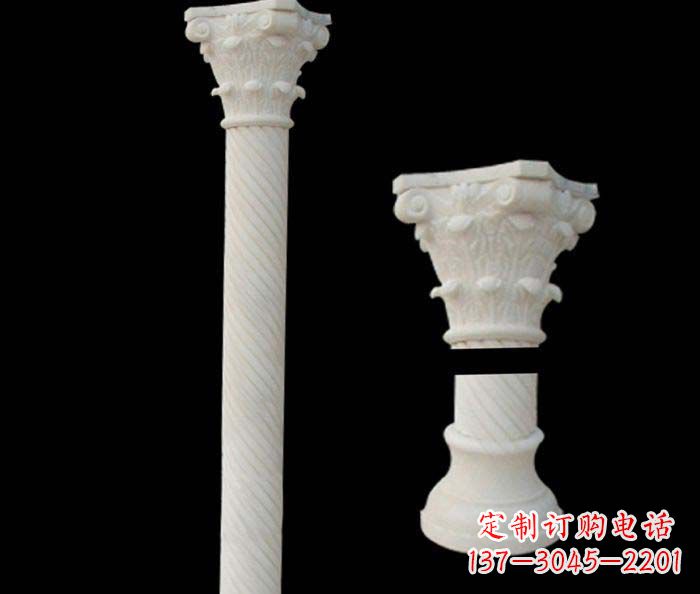寺庙景观汉白玉石柱