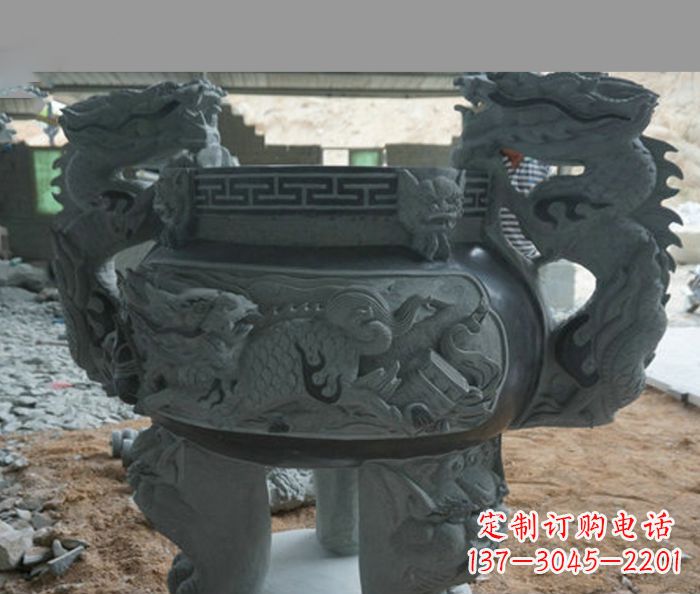 青石雕塑 - 寺庙/景观/青石/龙头/香炉/石雕 青石雕塑 - 寺庙/景观/青石/龙头/香炉/石雕