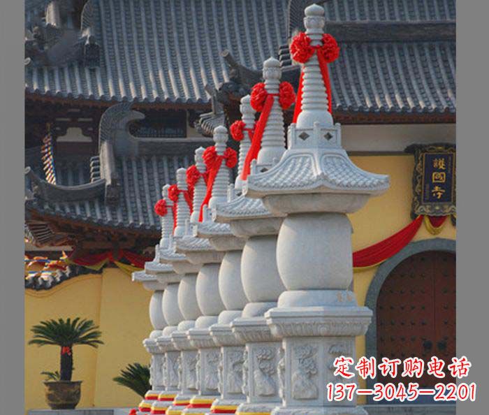 寺庙景观舍利塔石雕