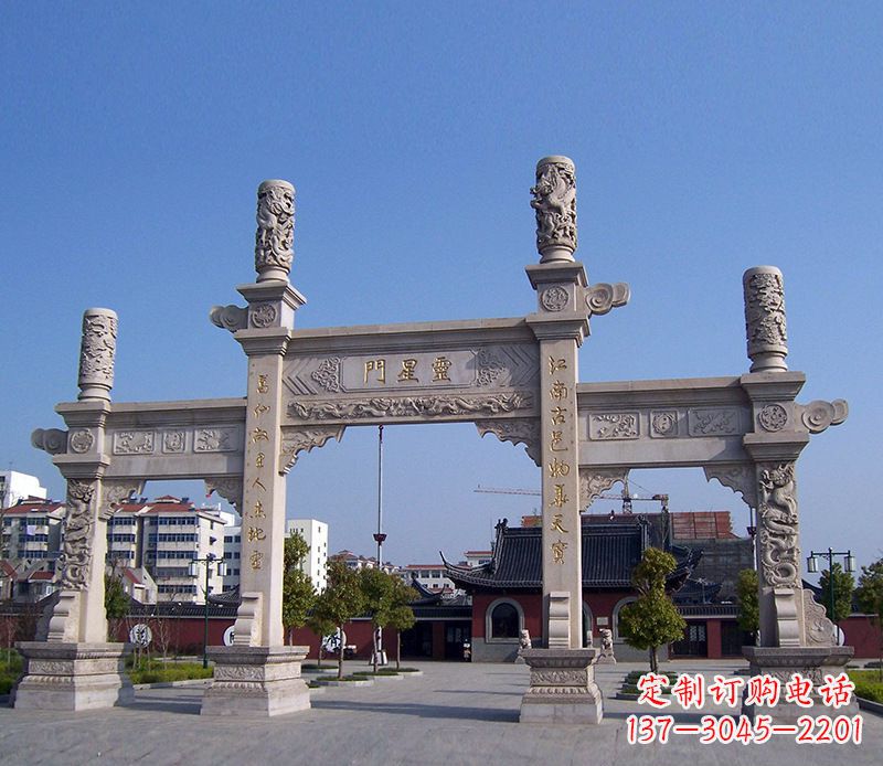 寺庙景观石牌坊