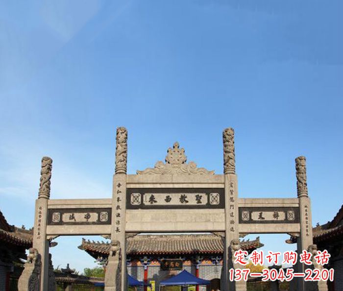 圣教雕塑 - 寺庙/圣教/西来/牌坊 圣教雕塑 - 寺庙/圣教/西来/牌坊