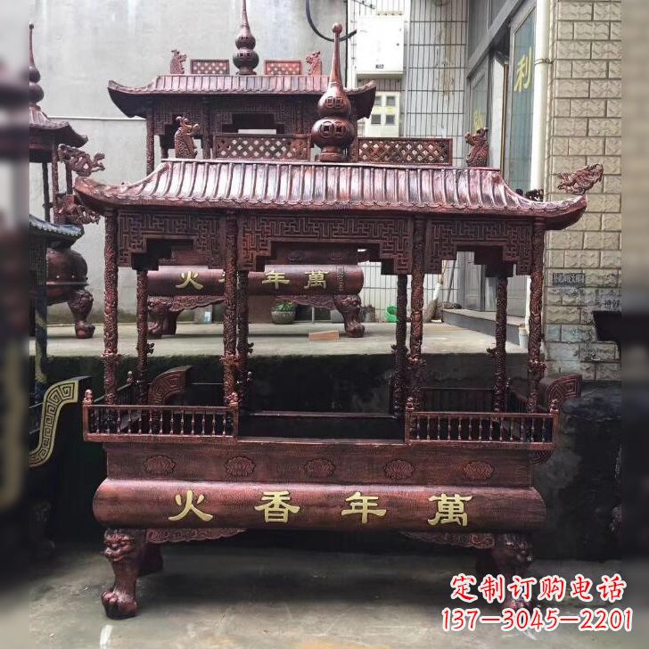 寺庙香火香炉雕塑