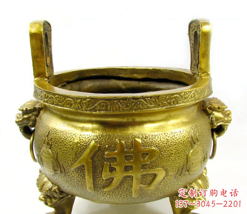 寺庙香炉铜雕 (6)
