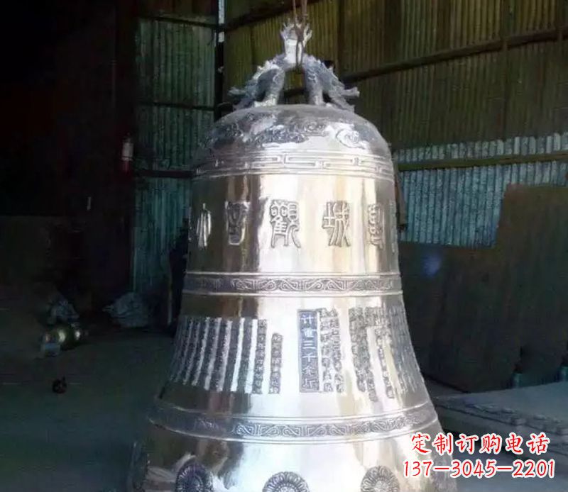 寺庙铸铁铜钟雕塑