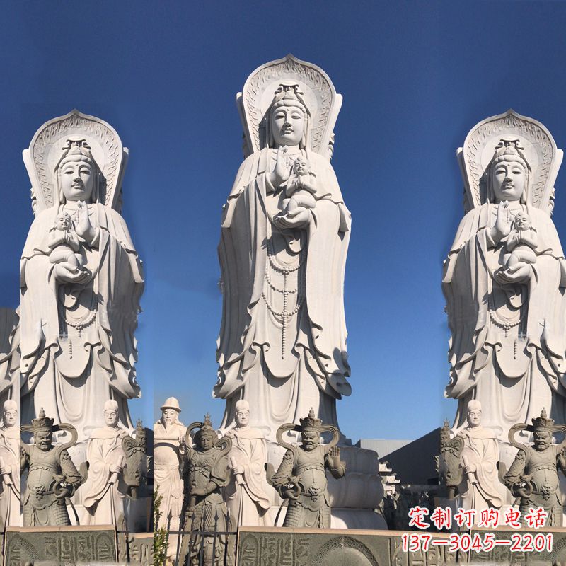 送子观音大型石雕塑