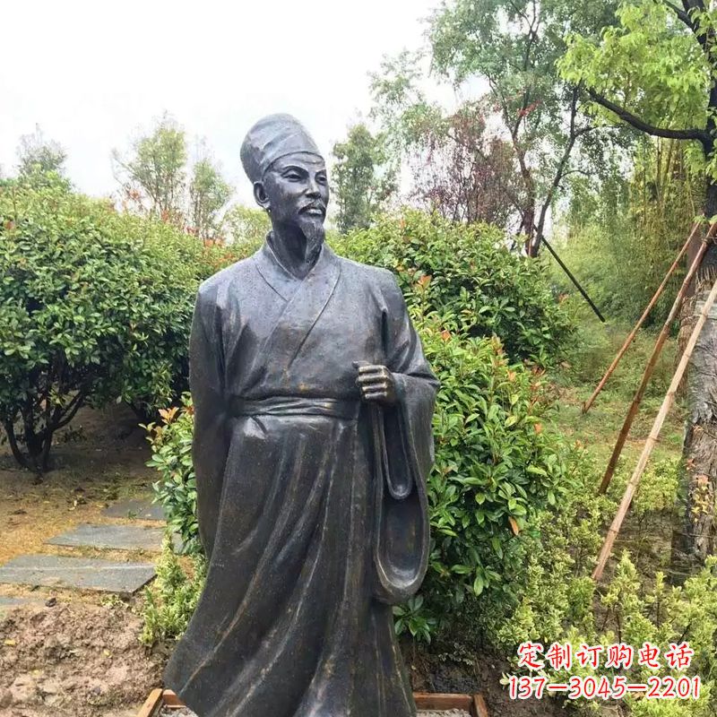 苏东坡铸铜历史文化名人雕像