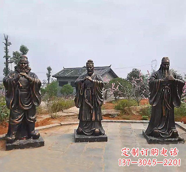 桃园三结义铜雕