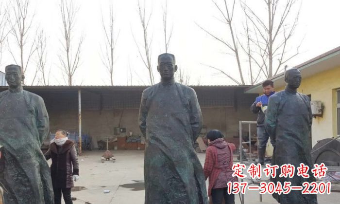 陶行知人物铜雕 (3)