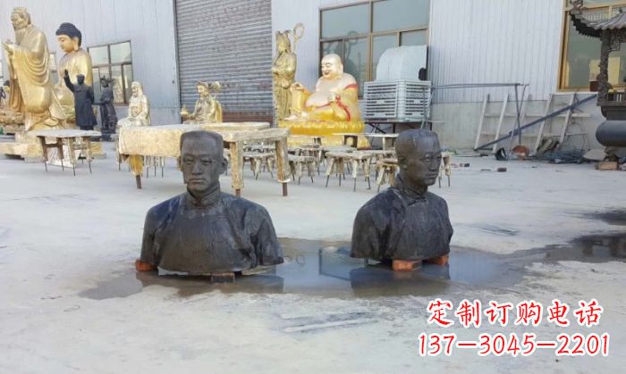 陶行知半身像铜雕