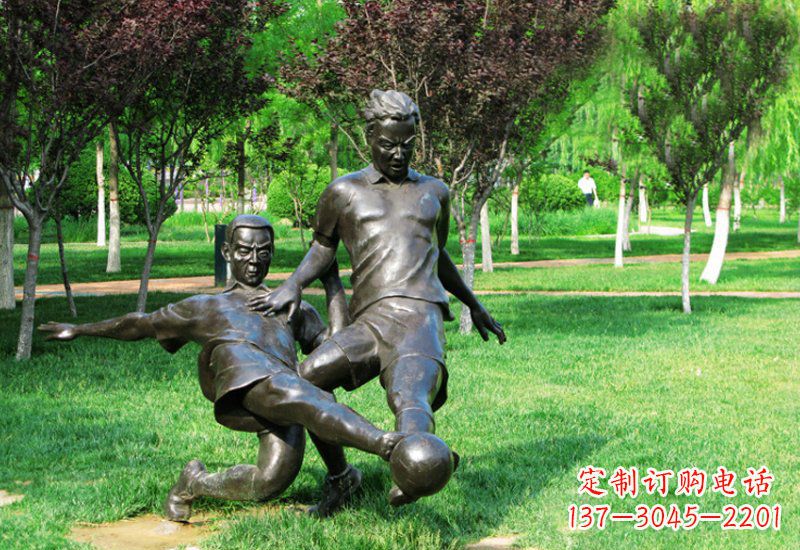 足球/人物/铜雕-踢足球的人物铜雕222 足球/人物/铜雕-踢足球的人物铜雕222