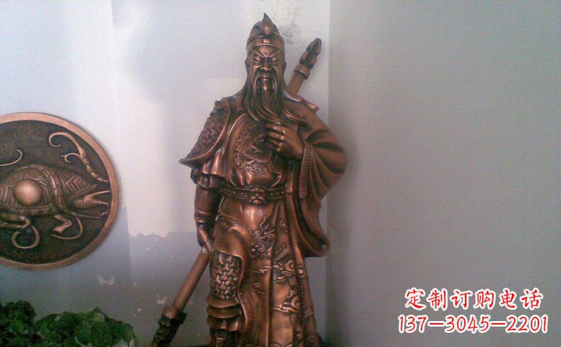 提刀关公关二爷铜雕