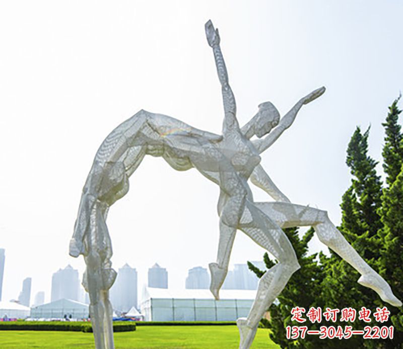 体操运动员不-锈-钢-雕-塑-
