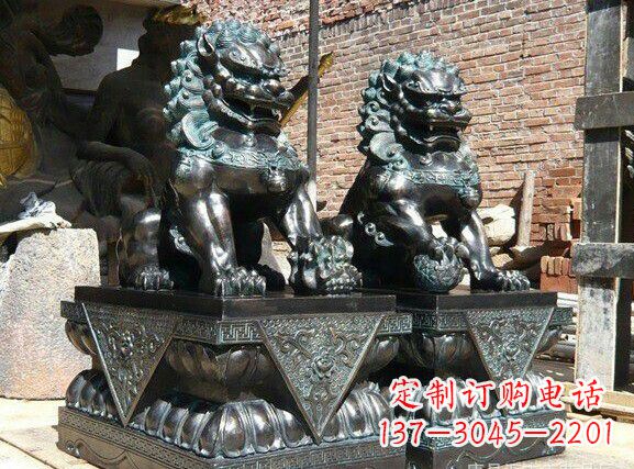 天安门狮子铜雕塑