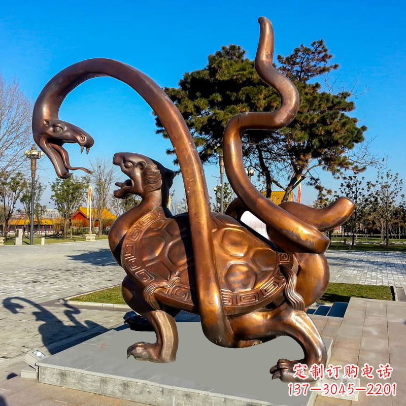天地之主玄武铸铜雕塑