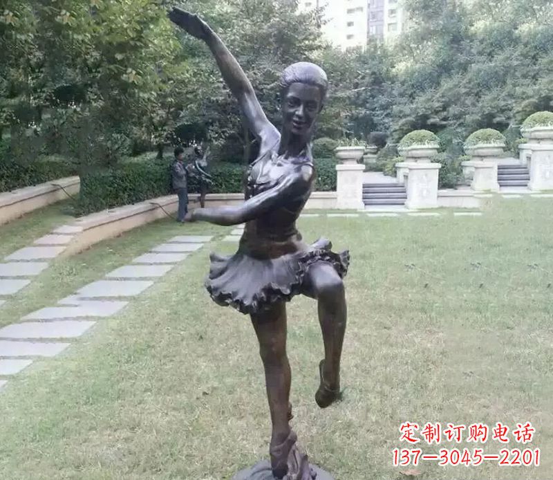 跳芭蕾舞人物小区人物铜雕
