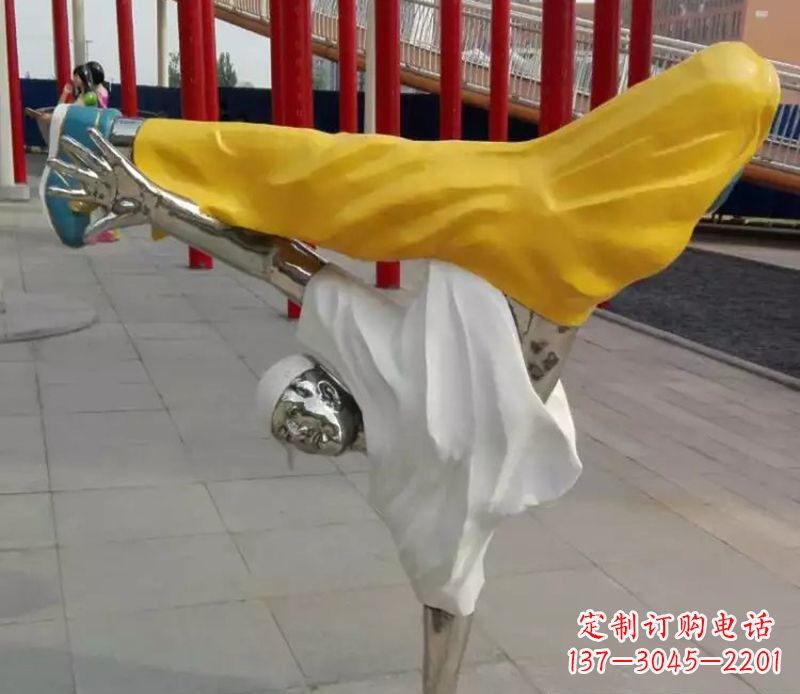 跳街舞人物不-锈-钢-雕-塑-