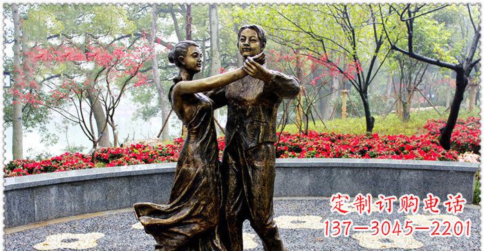 跳舞的人物铜雕