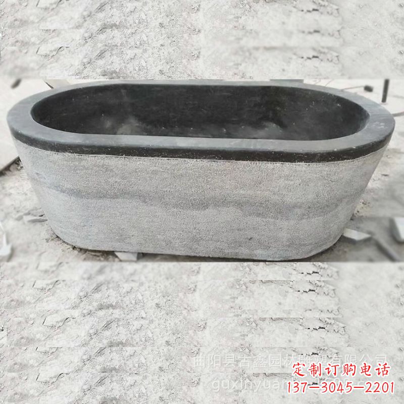 庭院养鱼石雕水槽