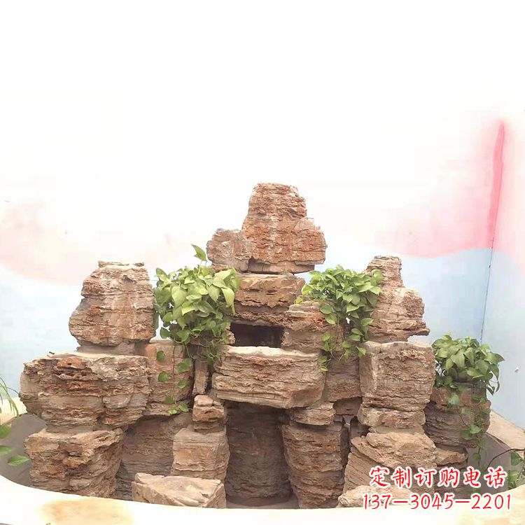 庭院园林假山鱼池