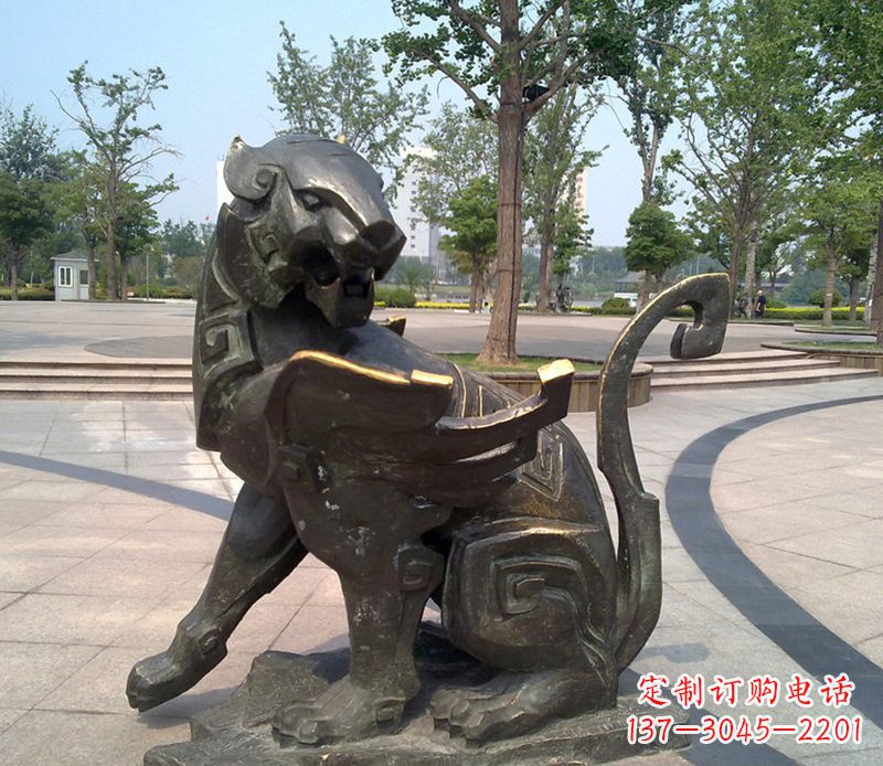铜雕抽象十二生肖