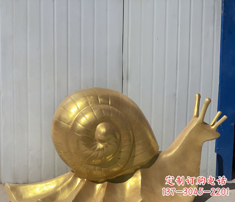 铜雕创意蜗牛雕塑