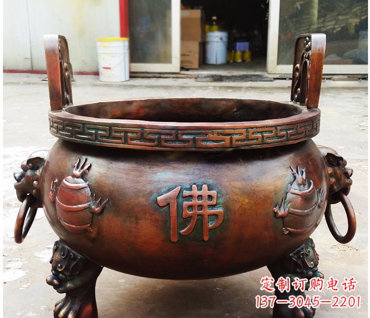铜雕祠堂景观香炉