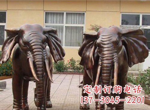 铜雕大象222
