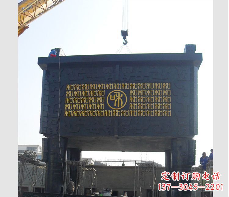 铜雕大型鼎盛香炉