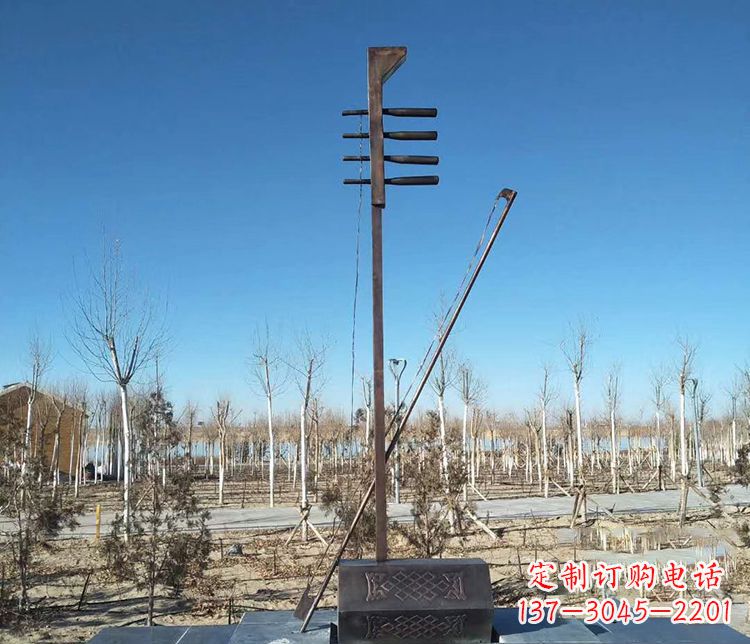 铜雕二胡景观雕塑