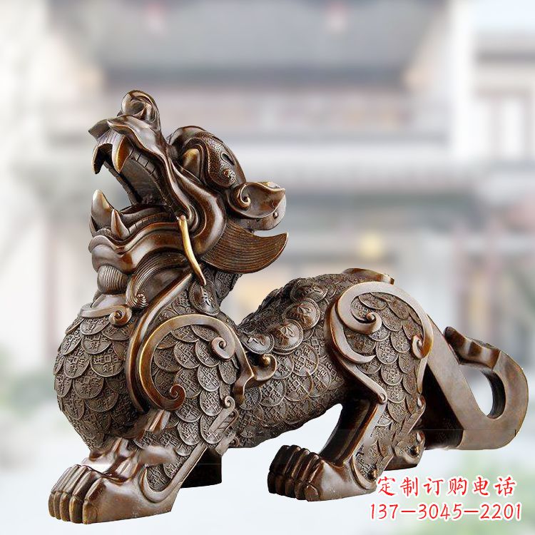 铜雕仿古辟邪貔貅 铜雕仿古辟邪貔貅