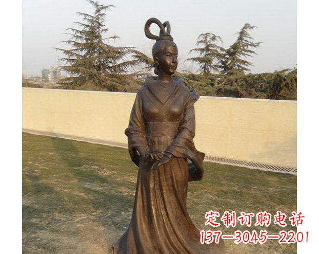 铜雕古代美女人物雕塑