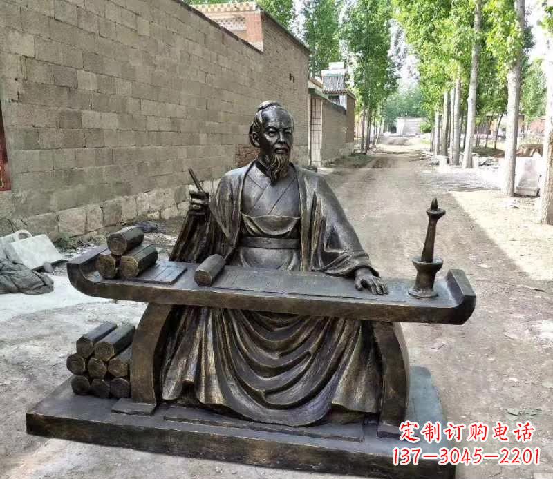 铜雕古代人物雕塑