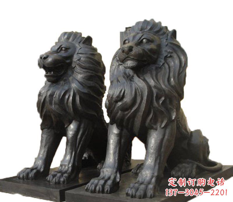 铜雕古代神兽狮子雕塑