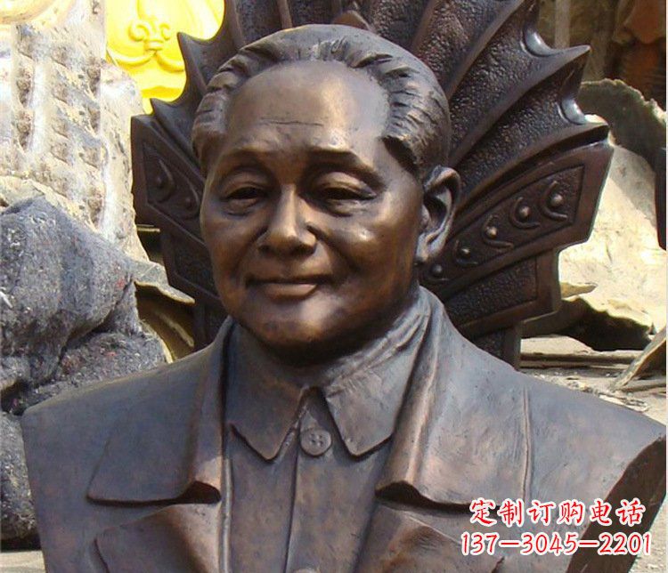 铜雕广场邓小平肖像雕塑