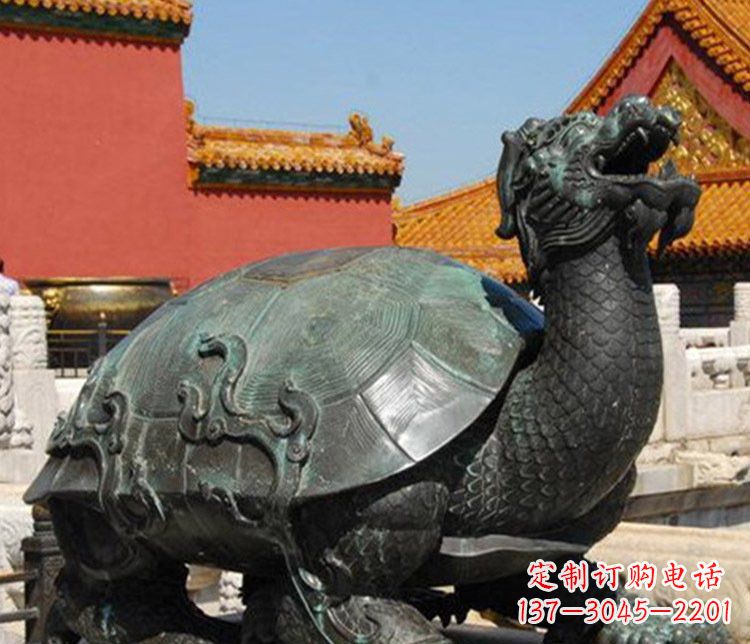 铜雕广场龙龟动物雕塑
