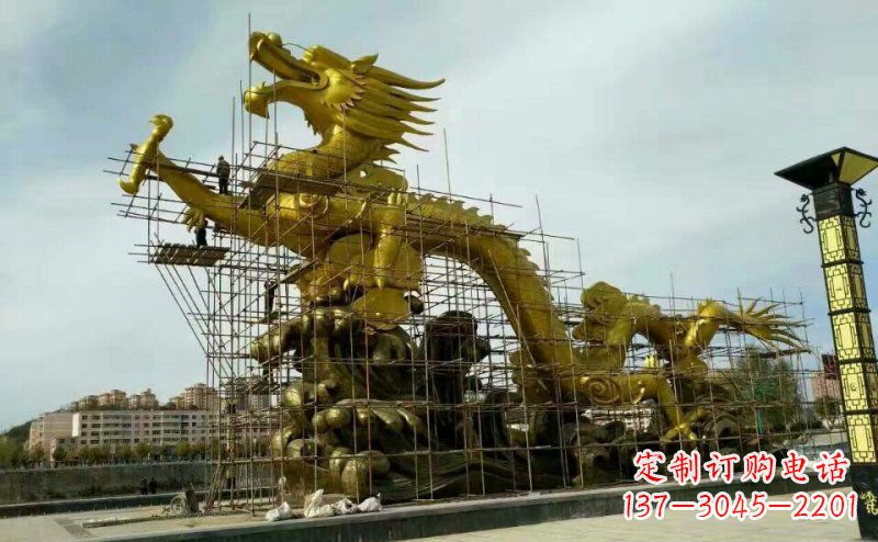 铜雕广场神龙景观摆件