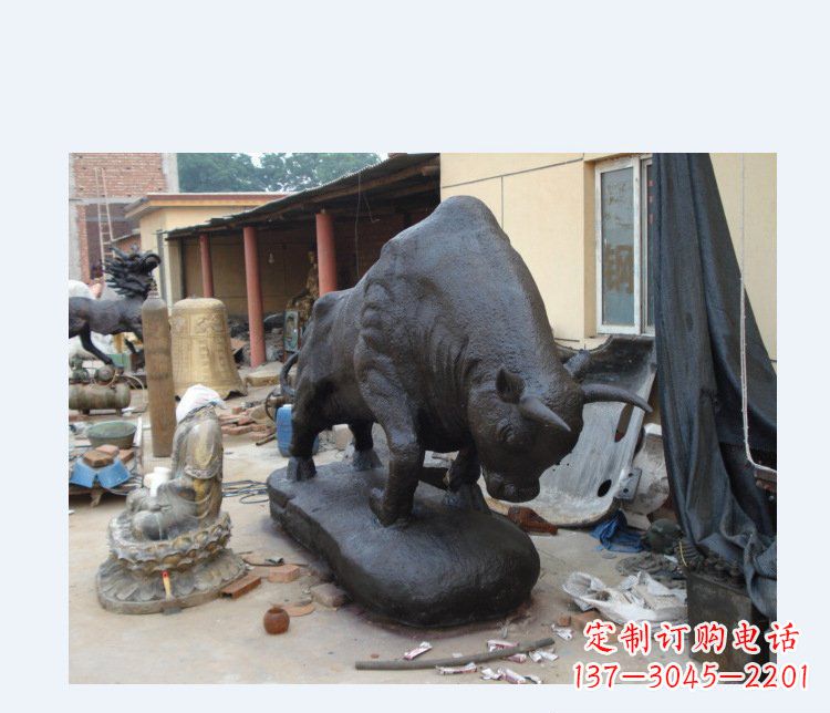 铜雕广场水牛动物雕塑 铜雕广场水牛动物雕塑