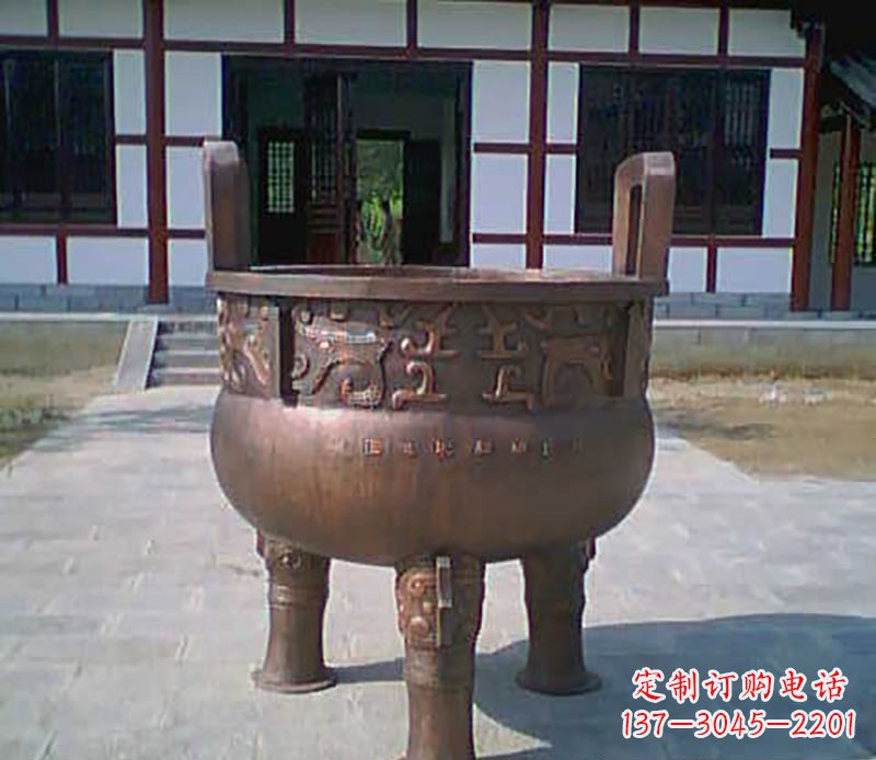 铜雕广场圆形香炉 铜雕广场圆形香炉