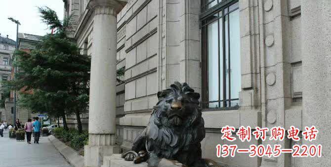 铜雕/狮子-铜雕跪姿狮子 铜雕/狮子-铜雕跪姿狮子