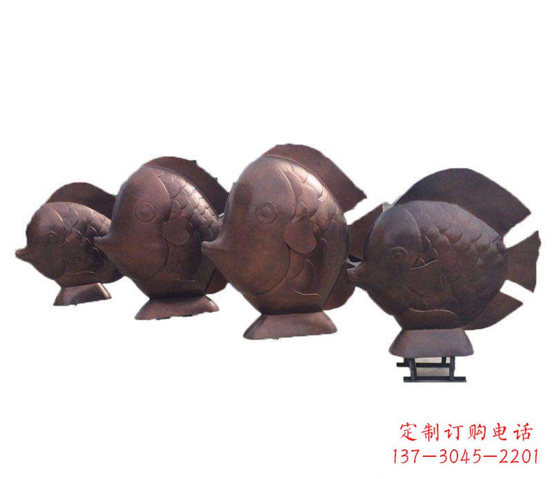 铜雕户外景观鱼雕塑摆件