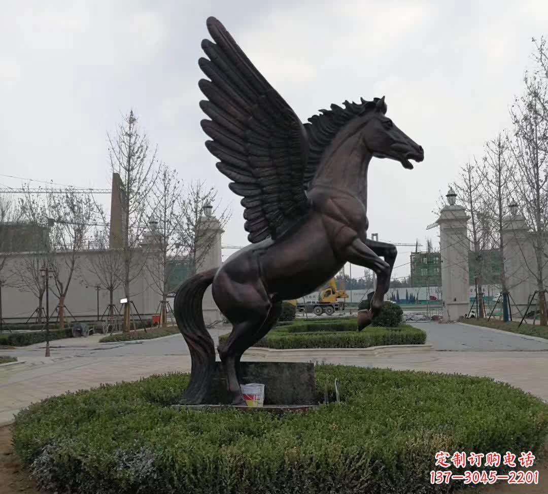 铜雕景观飞马
