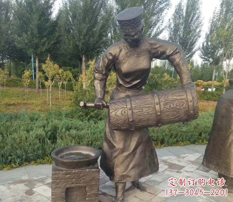 铜雕景观西方人物雕塑