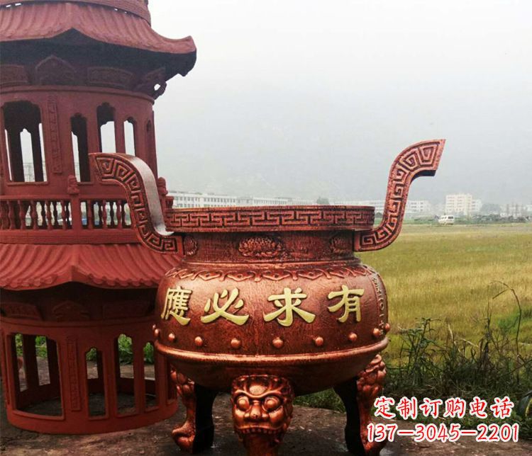 铜雕景观香炉