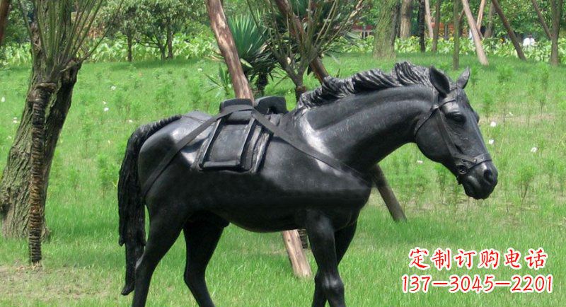 铜雕/公园/动物-铜雕马公园动物雕塑 (2)