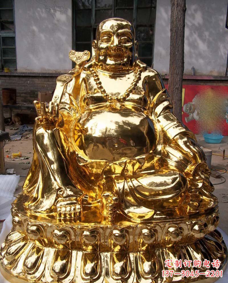 铜雕弥勒佛