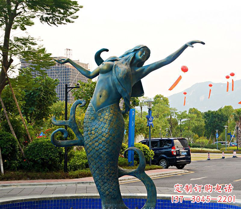 铜雕美人鱼 铜雕美人鱼