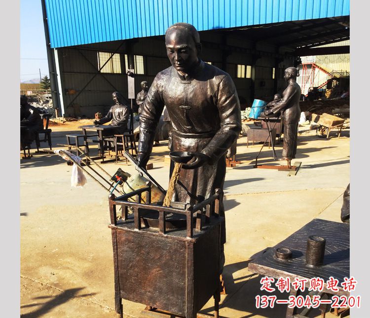铜雕民俗人物雕塑