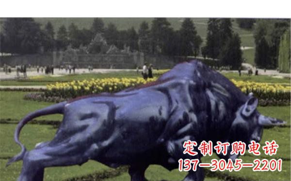 铜雕牛公园景观雕塑