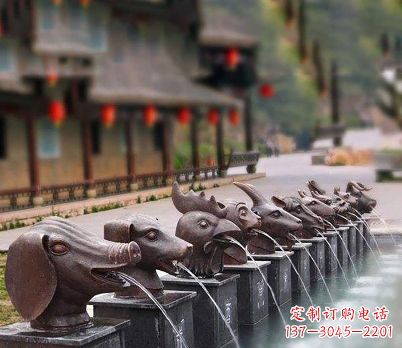 铜雕喷泉