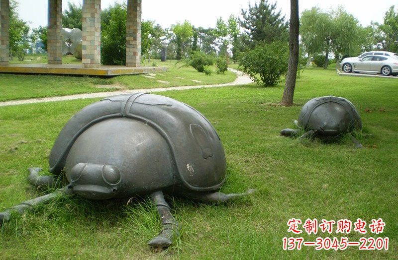 铜雕七星瓢虫公园动物雕塑 铜雕七星瓢虫公园动物雕塑
